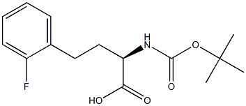 Boc-2-fluoro-D-homophenylalanine 구조식 이미지