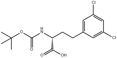 Boc-3,5-dichloro-D-homophenylalanine Structure