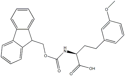 Fmoc-3-methoxy-L-homophenylalanine Structure