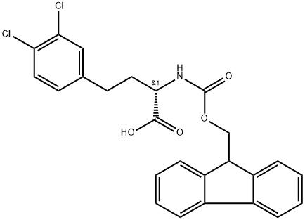Fmoc-3,4-dichloro-L-homophenylalanine Structure