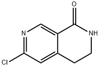 6-Chloro-3,4-dihydro-2H-[2,7]naphthyridin-1-one Structure