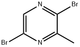 2,5-dibromo-3-methylpyrazine 구조식 이미지