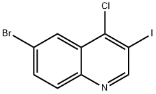 6-Bromo-4-chloro-3-iodoquinoline Structure