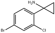 1-(4-bromo-2-chlorophenyl)cyclopropanamine Structure