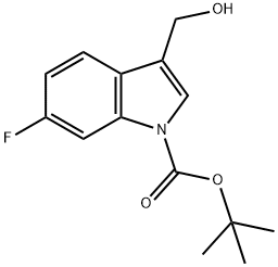 Tert-Butyl 6-Fluoro-3-(Hydroxymethyl)-1H-Indole-1-Carboxylate Structure