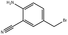 2-amino-5-(bromomethyl)benzonitrile Structure