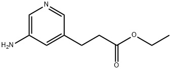 ethyl 3-(5-aminopyridin-3-yl)propanoate 구조식 이미지