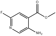 Methyl 5-amino-2-fluoroisonicotinate 구조식 이미지