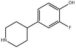 2-Fluoro-4-(piperidin-4-yl)phenol hydrochloride 구조식 이미지