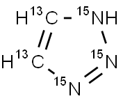 Triazole-[13C2,15N3] Structure