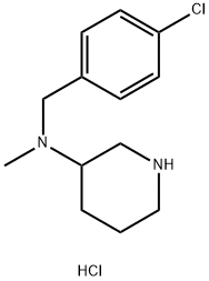 N-(4-Chlorobenzyl)-N-methylpiperidin-3-amine hydrochloride Structure