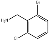 1-(2-Brom-6-chlorphenyl)methanamin 구조식 이미지