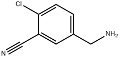 5-(AMINOMETHYL)-2-CHLOROBENZONITRILE Structure