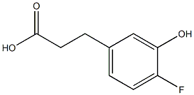 3-(4-Fluoro-3-hydroxy-phenyl)-propionic acid Structure