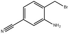 3-amino-4-(bromomethyl)benzonitrile 구조식 이미지