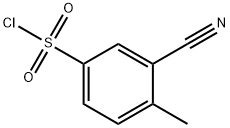 3-cyano-4-methylbenzene-1-sulfonyl chloride 구조식 이미지