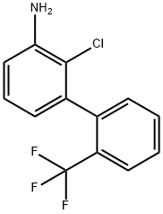 2-chloro-2'-(trifluoromethyl)biphenyl-3-amine Structure