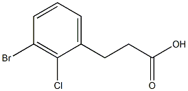 3-(3-Bromo-2-chloro-phenyl)-propionic acid 구조식 이미지