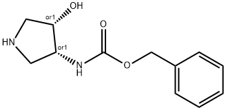 Benzyl (cis-4-hydroxypyrrolidin-3-yl)carbamate Structure