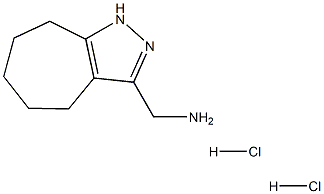 (1,4,5,6,7,8-Hexahydrocyclohepta[c]pyrazol-3-ylmethyl)amine dihydrochloride Structure