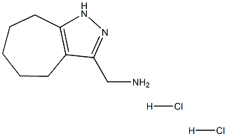 (1,4,5,6,7,8-Hexahydrocyclohepta[c]pyrazol-3-ylmethyl)amine dihydrochloride 구조식 이미지