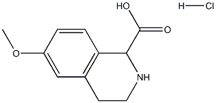 6-Methoxy-1,2,3,4-tetrahydro-isoquinoline-1-carboxylic acid hydrochloride 구조식 이미지