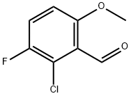 2-Chloro-3-fluoro-6-methoxybenzaldehyde Structure