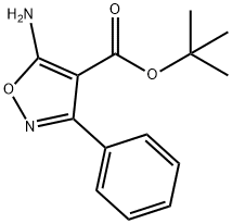 5-Amino-3-phenyl-isoxazole-4-carboxylic acid tert-butyl ester 구조식 이미지