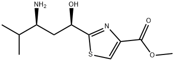 methyl 2-((1R,3S)-3-amino-1-hydroxy-4-methylpentyl)thiazole-4-carboxylate Structure