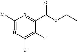 Ethyl 2,6-Dichloro-5-fluoropyrimidine-4-carboxylate Structure