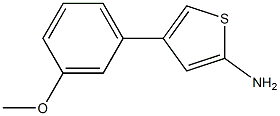 4-(3-methoxyphenyl)-2-Thiophenamine 구조식 이미지