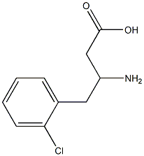 3-Amino-4-(2-chlorophenyl)butyric Acid 구조식 이미지