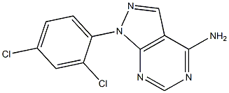 1-(2,4-dichlorophenyl)-1H-pyrazolo[3,4-d]pyrimidin-4-amine Structure