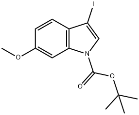 tert-Butyl 3-iodo-6-methoxy-1H-indole-1-carboxylate Structure