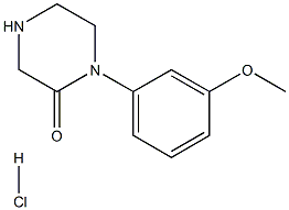 1-(3-methoxyphenyl)-2-piperazinone hydrochloride Structure
