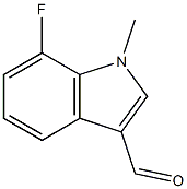 1H-INDOLE-3-CARBOXALDEHYDE, 7-FLUORO-1-METHYL- Structure