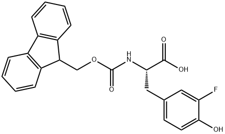 N-Fmoc-3-fluoro-L-tyrosine Structure