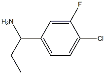 1-(4-CHLORO-3-FLUOROPHENYL)PROPAN-1-AMINE Structure
