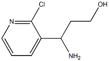 3-amino-3-(2-chloropyridin-3-yl)propan-1-ol Structure