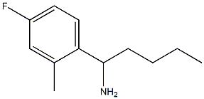 1-(4-FLUORO-2-METHYLPHENYL)PENTAN-1-AMINE Structure