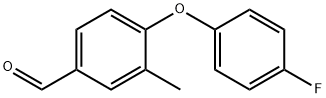 4-(4-Fluorophenoxy)-3-methylbenzaldehyde Structure