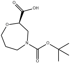 (R)-4-(Tert-Butoxycarbonyl)-1,4-Oxazepane-2-Carboxylic Acid Structure