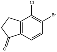 5-Bromo-4-chloro-indan-1-one Structure