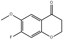 7-FLUORO-6-METHOXYCHROMAN-4-ONE Structure