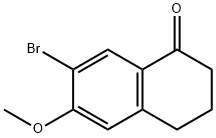 7-BROMO-6-METHOXY-1,2,3,4-TETRAHYDRONAPHTHALEN-1-ONE Structure