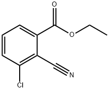 Benzoic acid, 3-chloro-2-cyano-, ethyl ester 구조식 이미지