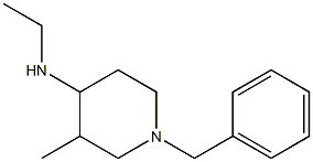 1-benzyl-N-ethyl-3-methylpiperidin-4-amine Structure