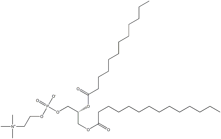 1-myristoyl-2-lauroyl -sn-glycero-3-phosphocholine Structure