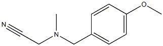 Acetonitrile, 2-[[(4-methoxyphenyl)methyl]methylamino]- Structure
