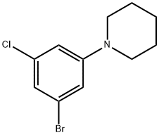 1-(3-bromo-5-chlorophenyl)Piperidine Structure